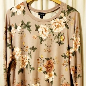 Raglan Floral Sweater